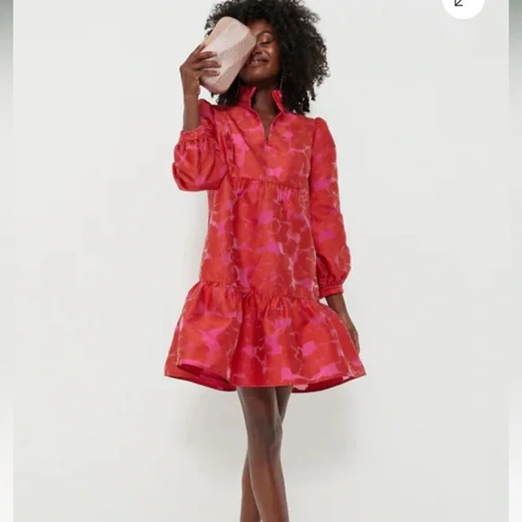 Tuckernuck Red Fil Coupe Palmerston Dress - Picture 2 of 9